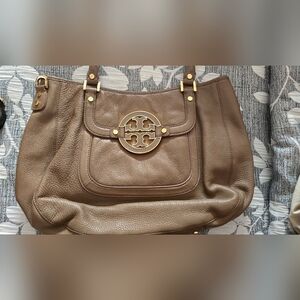 Tory Burch Tan Leather Shoulder Bag